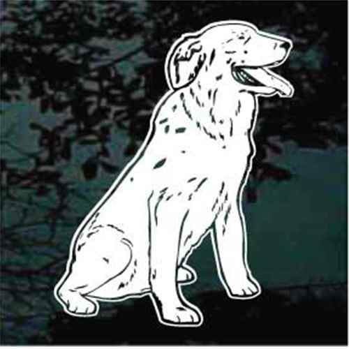 Golden Retriever Sit car window decals stickers