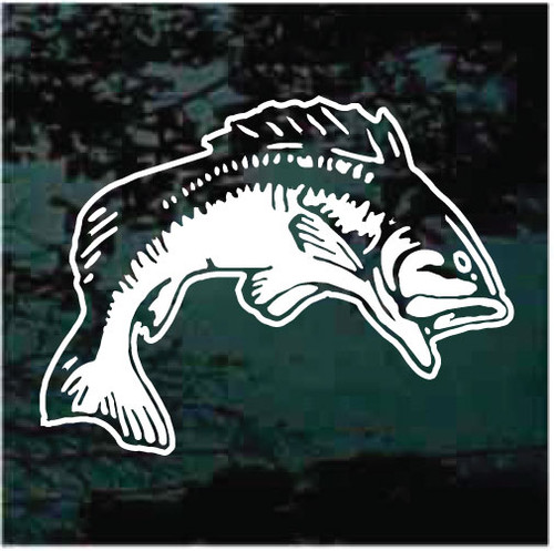 Largemouth Bass car window decals stickers