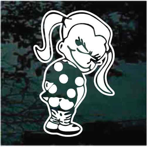 Bad Girl Mooner car window decals stickers