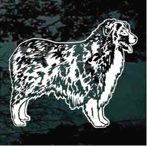 Detailed Australian Shepherd car window decals stickers