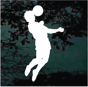 Soccer Player With Soccer Ball car window decals stickers
