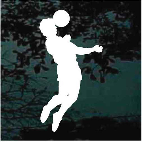 Soccer Player With Soccer Ball car window decals stickers