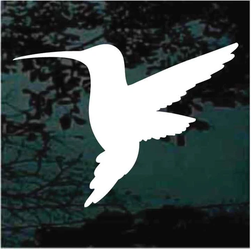 Hummingbird Flying Silhouette decals stickers
