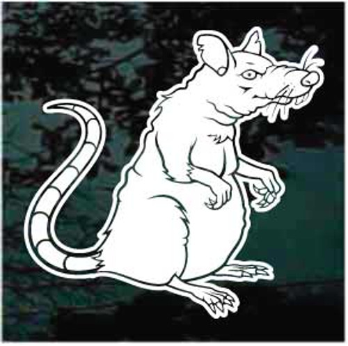 Old Rat Cartoon car window decals stickers