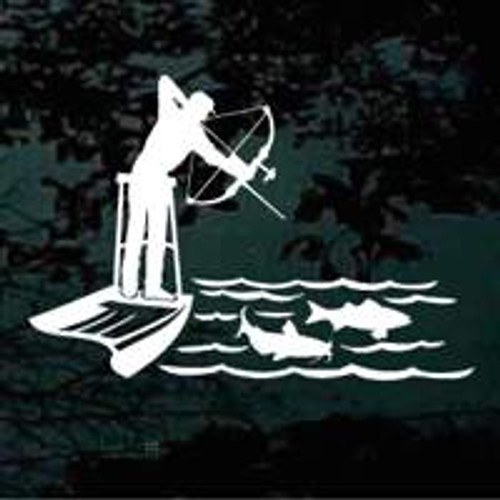 Bow Fishing Design Decals & Window Stickers