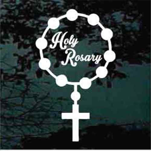 Holy Rosary Beads Decals