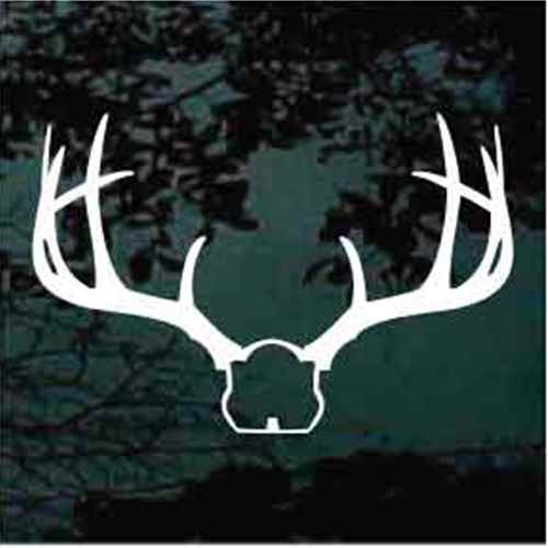 Deer Antlers Mount car window decals stickers
