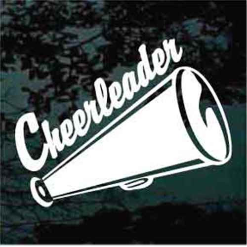 Megaphone Cheerleader Decals