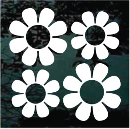 Set of Daisy Window Decals