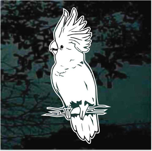 Perched Cockatoo decals stickers
