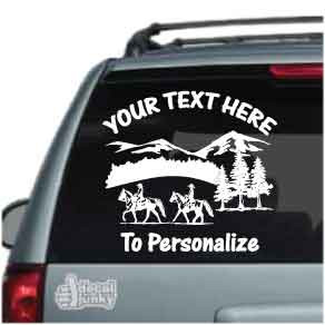 Tennessee Walking Horse Window Decal – White Vinyl Sticker For Car Or Truck 8 thumbnail image