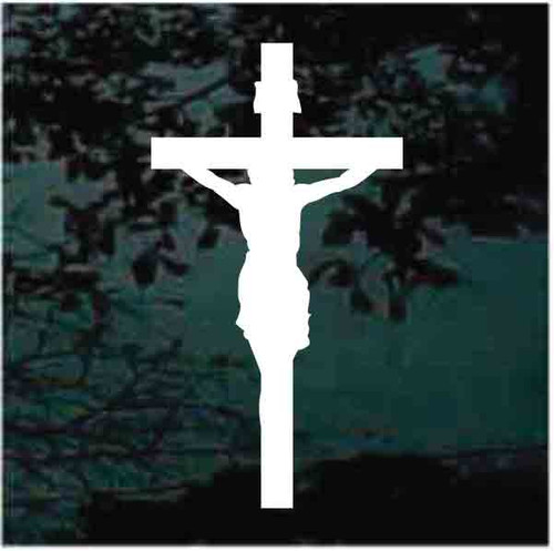Jesus On Cross A2 Decal Sticker