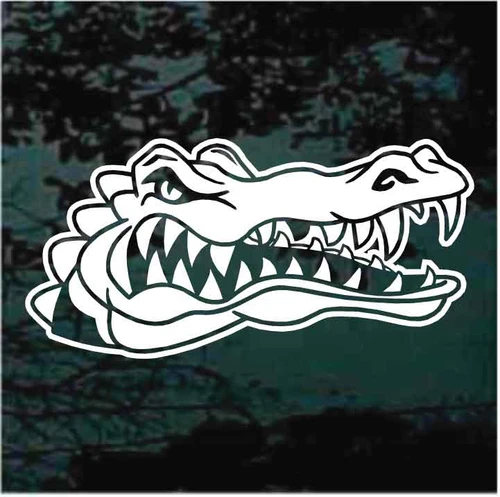 Alligator Head Mascot decals stickers