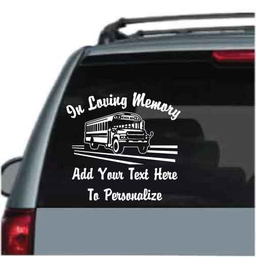 School Bus Memorial decals stickers