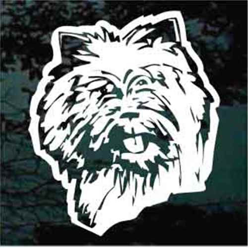 Cairn Terrier Head car window decals stickers Cairn Terrier Head car window decals stickers