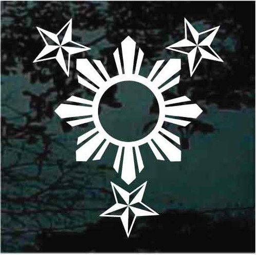 3 Stars One Sun decals stickers