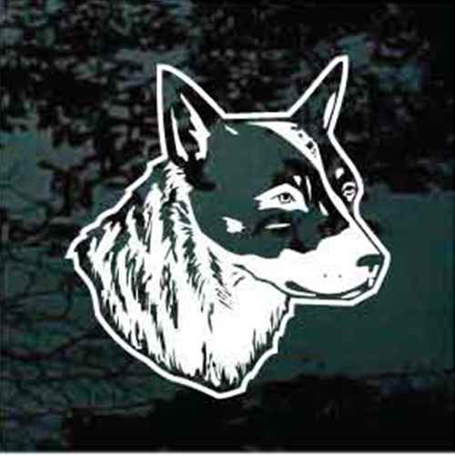 Realistic Australian Cattle Dog Head car window decals stickers