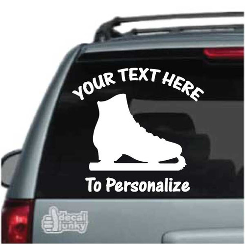 Ice Skate Car Decals & Window Stickers Decal Junky