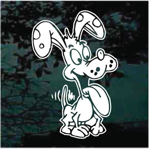 Funny Happy Dalmatian car window decals stickers