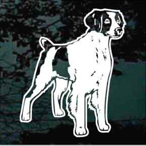 Brittany Spaniel Standing car window decals stickers
