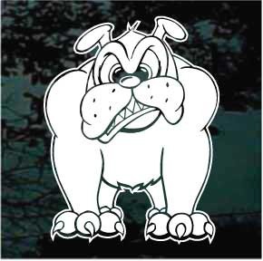 Funny Bulldog car window decals stickers