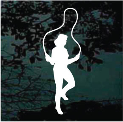 Rope Jumping Silhouette Decals