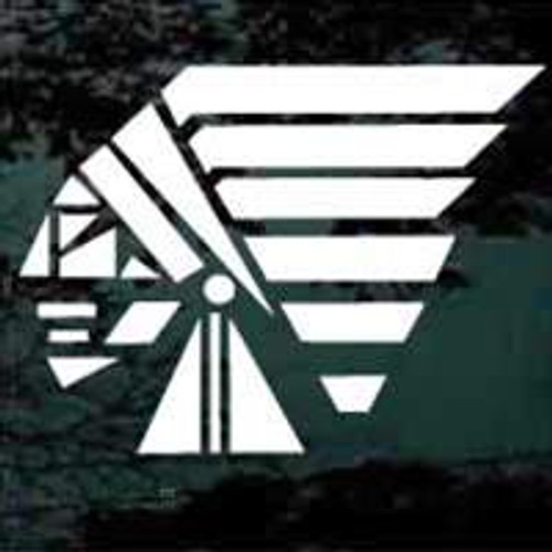 Indian Mascot car window decals stickers