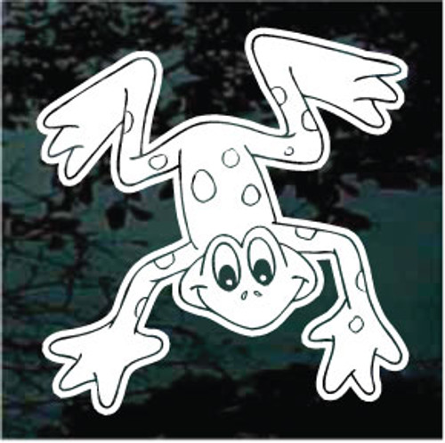 Tree Frog Cartoon Window Decals