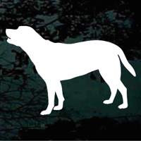 Dog Silhouette Profile car window decals stickers