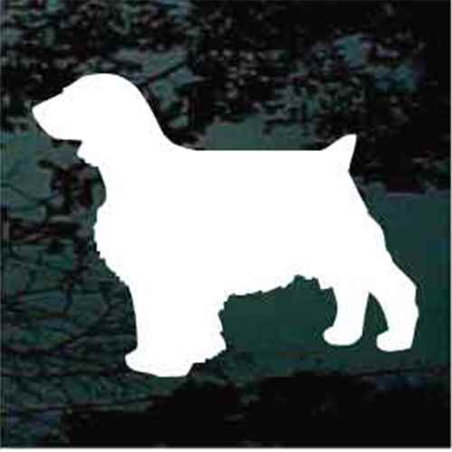 Welsh Springer Spaniel Silhouette car window decals stickers