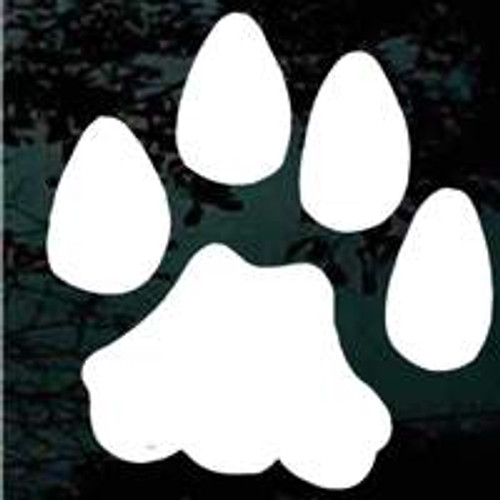 wildcat paw print stencil