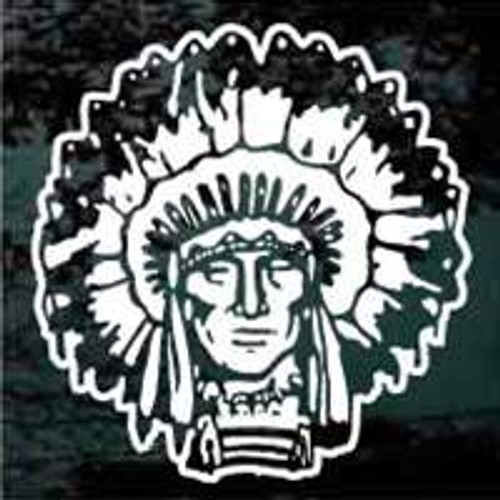 Indian Mascot 13 Decal