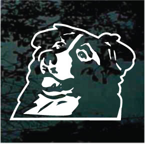 Border Collie Head car window decals stickers