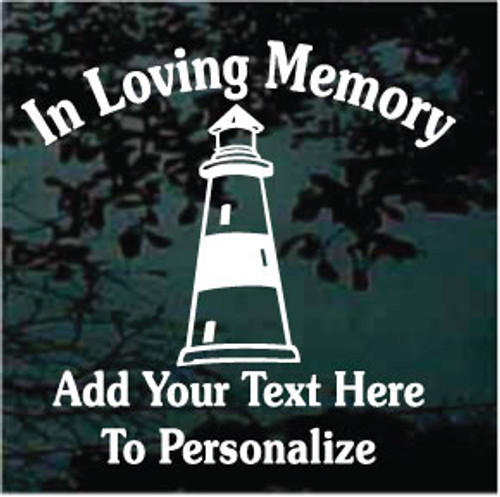 Nautical Lighthouse Memorial Decals