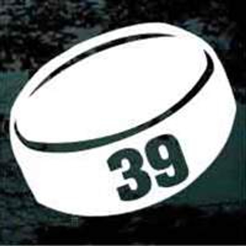 Hockey Puck 01 Rockwell Number Decals