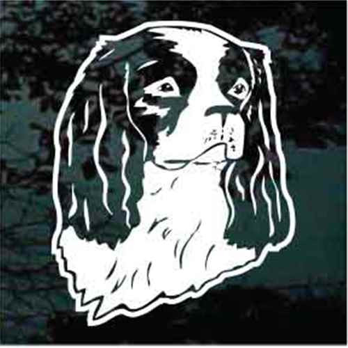 Cavalier Spaniel Head car window decals stickers