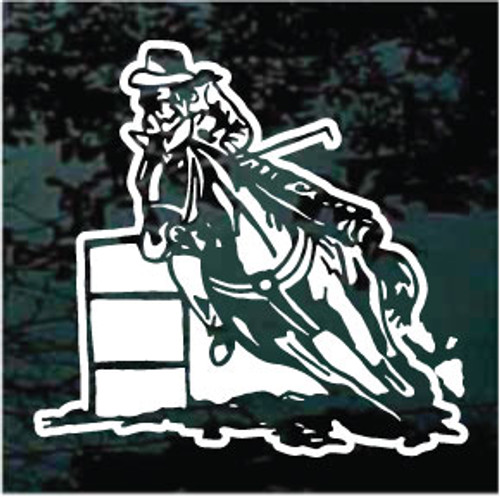 Skillful Barrel Racing Window Decals