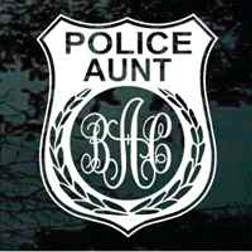 Police Aunt Monogram