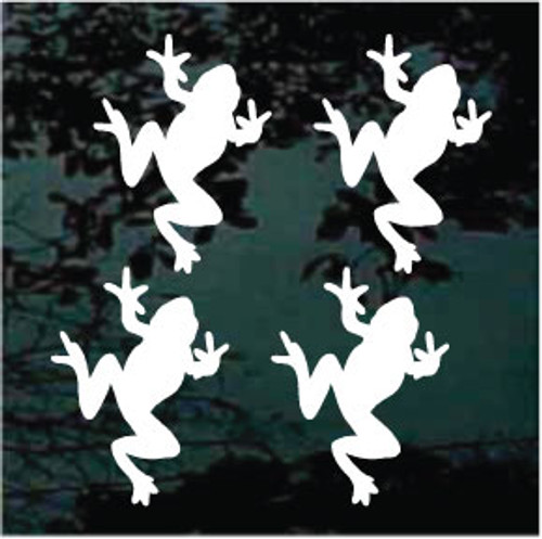 Neat Frog Set of Four Window Decals