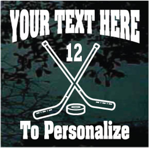 Hockey Sticks 03 Rockwell Text + Number Decals