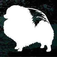 Dainty Pomeranian car window decals stickers