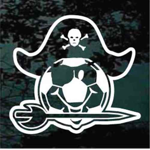 Pirate Soccer Ball Decals