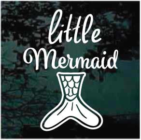 Little Mermaid car window decals stickers