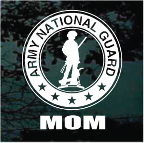 Army National Guard Decal Sticker Grandpa Proud Car Window Family Grandfather