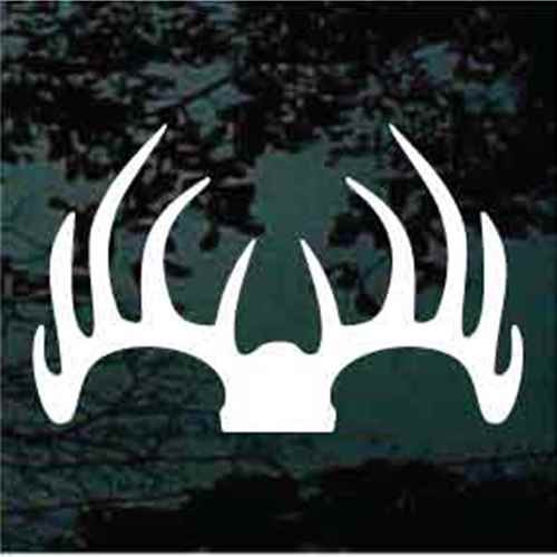 Small Deer Antlers car window decals stickers