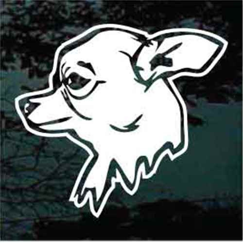 Chihuahua Head car window decals stickers