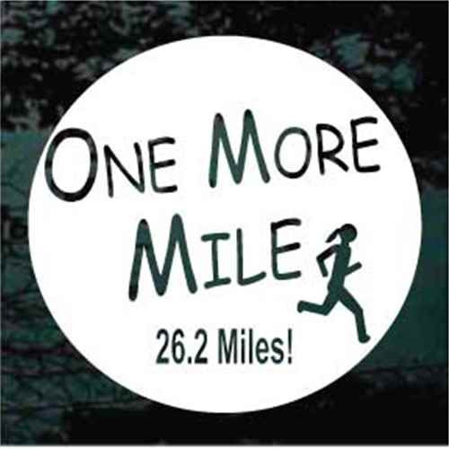 Marathon 26.2 One More Mile Decals