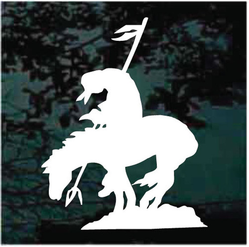 Native American Warrior At The End Of The Trail Car Decals Decal Junky