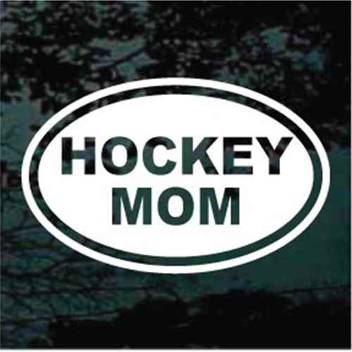 Hockey Mom Oval Decals