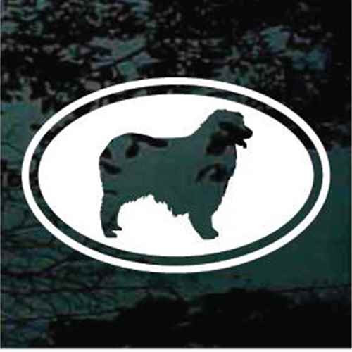 Australian Shepherd Oval Cut Out car window decals stickers